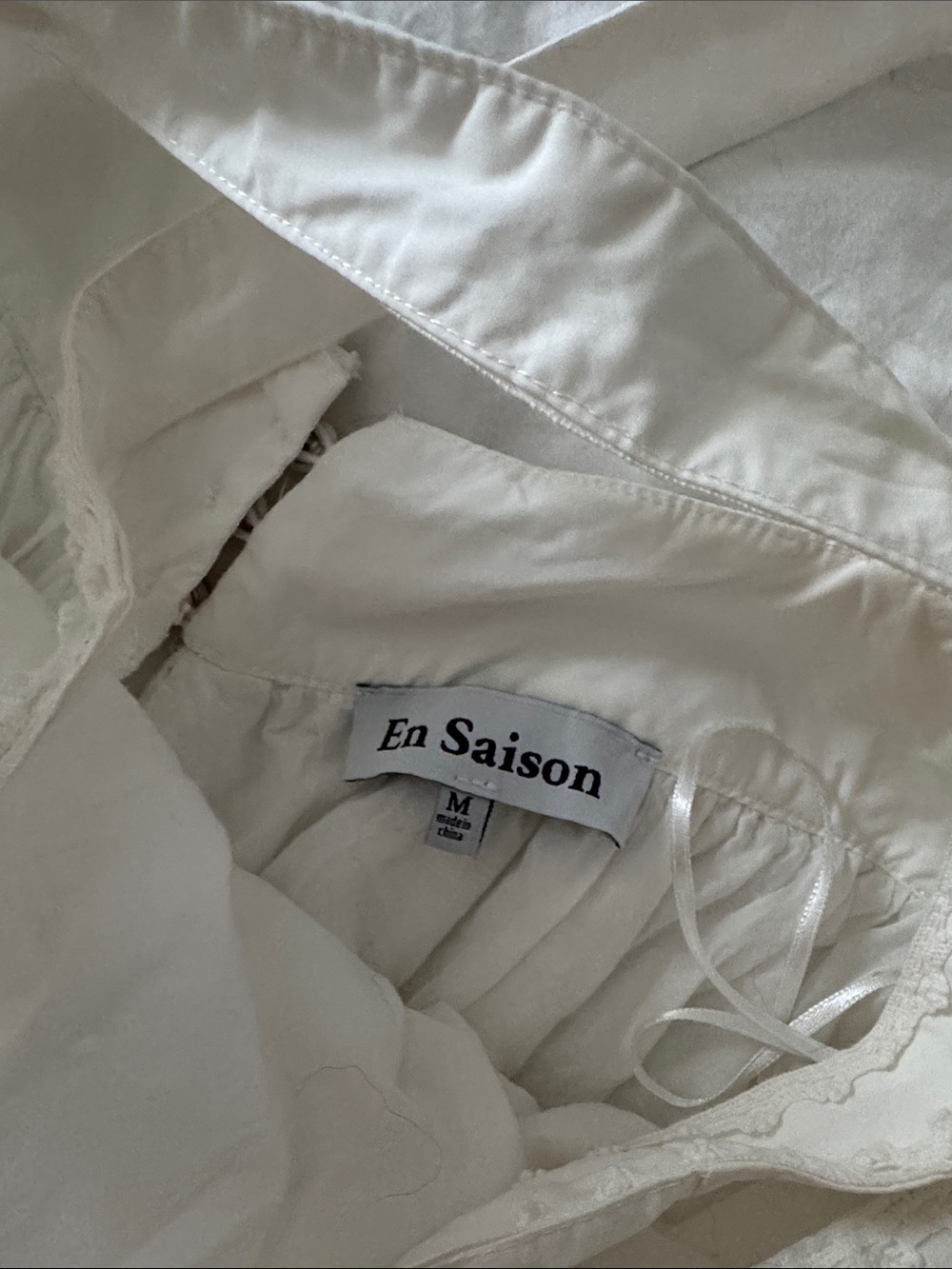 En Saison White Halter Eyelet Dress - Picture 3 of 4